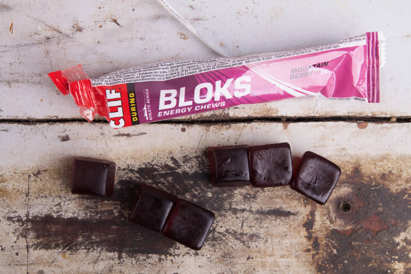 Clif Bloks energy chews mountains berry