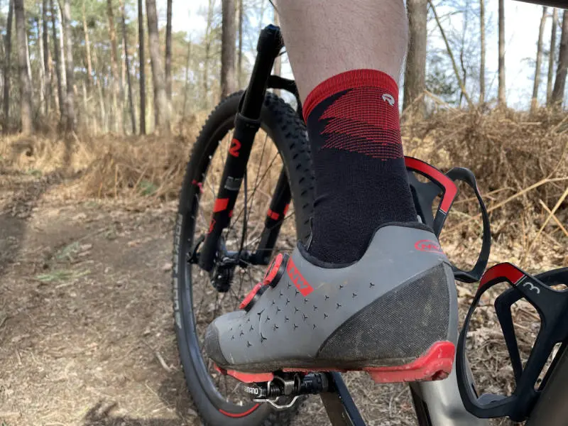 Rockay Razer trail sokken tijdens het mountainbiken